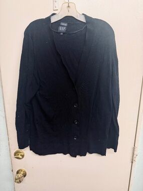 Gap Black Button Down Cardigan